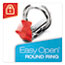 Cardinal® EasyOpen ClearVue Locking Round Binder, 1.5" Cap, 11 x 8 1/2, White Thumbnail 2