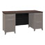 Bush Business Furniture Enterprise Collection 60W Double Pedestal Desk, Mocha Cherry (Box 2 of 2) Thumbnail 1