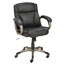 Alera Alera Veon Series Low-Back Bonded Leather Task Chair, Supports 275 lb, 17.72" to 20.67" Seat, Black Seat/Back, Graphite Base Thumbnail 1