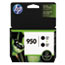 HP 950 Ink Cartridges - Black, 2 Cartridges (L0S28AN) Thumbnail 1
