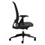 HON Lota Series Mesh Mid-Back Work Chair, Charcoal Fabric, Black Base Thumbnail 3