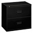 HON® 400 Series Two-Drawer Lateral File, 30w x 19-1/4d x 28-3/8, Black Thumbnail 1