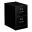 HON® 310 Series Two-Drawer, Full-Suspension File, Legal, 26-1/2d, Black Thumbnail 1
