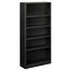 HON® Metal Bookcase, Five-Shelf, 34-1/2w x 12-5/8d x 71h, Charcoal Thumbnail 1