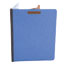 Universal Bright Colored Pressboard Classification Folders, 1 Divider, Letter Size, Cobalt Blue, 10/Box Thumbnail 2