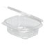 Genpak® Clear Hinged Deli Container, Plastic, 12 oz, 5-3/8 x 4-1/2 x 2-1/2, 100/Bag Thumbnail 1