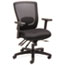Alera Alera Envy Series Mesh Mid-Back Multifunction Chair, Supports Up to 250 lb, 17" to 21.5" Seat Height, Black Thumbnail 1