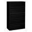 HON® 700 Series Five-Drawer Lateral File w/Roll-Out & Posting Shelves, 42w, Black Thumbnail 1