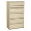 HON® 700 Series Five-Drawer Lateral File w/Roll-Out, 42w, Putty Thumbnail 1