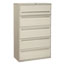HON® 700 Series Five-Drwr Lateral File w/Roll-Out & Posting Shelves, 42w, Light Gray Thumbnail 1