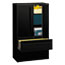 HON 700 Series Lateral File w/Storage Cabinet, 42w x 19-1/4d, Black Thumbnail 1