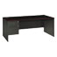 HON® 38000 Series Left Pedestal Desk, 72w x 36d x 29-1/2h, Mahogany/Charcoal Thumbnail 1