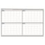 MasterVision 4 Month Planner, 48x36, White/Silver Thumbnail 1