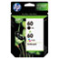 HP 60 Ink Cartridges - Black, Tri-color, 2 Cartridges (N9H63FN) Thumbnail 1