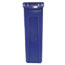 Rubbermaid® Commercial Slim Jim® Recycling Container w/Venting Channels, Plastic, 23 gal, Blue Thumbnail 2