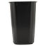 Rubbermaid® Commercial Deskside Plastic Wastebasket, Rectangular, 3.5gal, Black Thumbnail 2