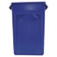 Rubbermaid® Commercial Slim Jim® Recycling Container w/Venting Channels, Plastic, 23 gal, Blue Thumbnail 3
