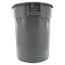 Rubbermaid® Commercial Round Brute Container, Plastic, 32 gal, Gray Thumbnail 2