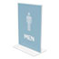 deflecto® Stand Up Sign Holder, Portrait, 5"W x 7"H, Clear Thumbnail 2