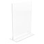 deflecto® Stand Up Sign Holder, Portrait, 8 1/2"W x 11"H, Clear Thumbnail 7