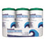 Boardwalk Disinfecting Wipes, 8 x 7, Fresh Scent, 75/Canister, 3 Canisters/PK Thumbnail 1