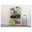 Alera NSF Certified 4-Shelf Wire Shelving Kit with Casters, 48w x 18d x 72h, Silver Thumbnail 3