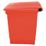 Rubbermaid® Commercial Indoor Utility Step-On Waste Container, Square, Plastic, 8gal, Red Thumbnail 2