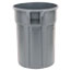 Rubbermaid® Commercial Brute Vented Trash Receptacle, Round, 44 gal, Gray Thumbnail 2