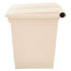 Rubbermaid® Commercial Indoor Utility Step-On Waste Container, Square, Plastic, 8gal, Beige Thumbnail 2