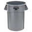 Rubbermaid® Commercial Brute Vented Trash Receptacle, Round, 44 gal, Gray Thumbnail 1
