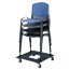Safco® Stacking Chair Cart, 23-1/8w x 23-1/8d x 4-1/2h, Black Thumbnail 2