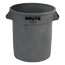 Rubbermaid® Commercial Round Brute Container, Plastic, 10 gal, Gray Thumbnail 1