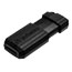 Verbatim® PinStripe USB Drive 2.0, 128GB, Black Thumbnail 2