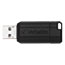 Verbatim® PinStripe USB Drive 2.0, 128GB, Black Thumbnail 4