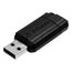 Verbatim® PinStripe USB Drive 2.0, 128GB, Black Thumbnail 1