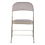 Alera Steel Folding Chair with Two-Brace Support, Tan Seat/Tan Back, Tan Base, 4/Carton Thumbnail 5