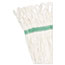 Boardwalk® Super Loop Wet Mop Head, Cotton/Synthetic Fiber, 5" Headband, Medium Size, White Thumbnail 7