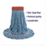 Boardwalk Super Loop Wet Mop Head, Cotton/Synthetic Fiber, 5" Headband, Large Size, Blue Thumbnail 2