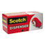 Scotch™ Compact and Quick Loading Dispenser for Box Sealing Tape, 3" Core, Plastic, Red Thumbnail 5