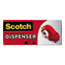 Scotch™ Compact and Quick Loading Dispenser for Box Sealing Tape, 3" Core, Plastic, Red Thumbnail 3