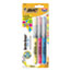 BIC Brite Liner Flex Tip Highlighters, Brush Tip, Assorted Colors Thumbnail 1