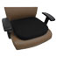 Alera Cooling Gel Memory Foam Seat Cushion, Non-Slip Undercushion Cover, 16.5 x 15.75 x 2.75, Black Thumbnail 1