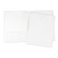 Universal Laminated Two-Pocket Portfolios, Cardboard Paper, 100-Sheet Capacity, 11 x 8.5, White, 25/Box Thumbnail 1