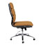 Alera Alera Neratoli Mid-Back Slim Profile Chair, Leather Seat/Back, Supports Up to 275 lb, Camel Seat/Back, Chrome Base Thumbnail 10