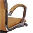 Alera Alera Neratoli Mid-Back Slim Profile Chair, Leather Seat/Back, Supports Up to 275 lb, Camel Seat/Back, Chrome Base Thumbnail 5