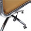 Alera Alera Neratoli Mid-Back Slim Profile Chair, Leather Seat/Back, Supports Up to 275 lb, Camel Seat/Back, Chrome Base Thumbnail 9