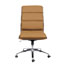 Alera Alera Neratoli Mid-Back Slim Profile Chair, Leather Seat/Back, Supports Up to 275 lb, Camel Seat/Back, Chrome Base Thumbnail 7