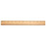 Universal Flat Wood Ruler w/Double Metal Edge, Standard, 12" Long, Clear Lacquer Finish Thumbnail 2