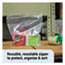Stout® Envision Zipper Seal Closure Bags, Clear, 12 x 12, 500/Carton Thumbnail 3