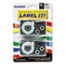 Casio® Tape Cassettes for KL Label Makers, 18mm x 26ft, Black on White, 2/Pack Thumbnail 1